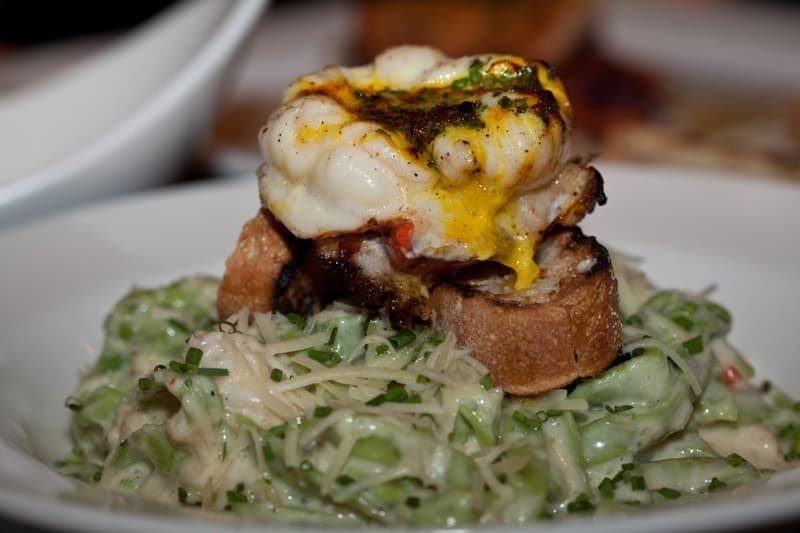 Butter-poached lobster