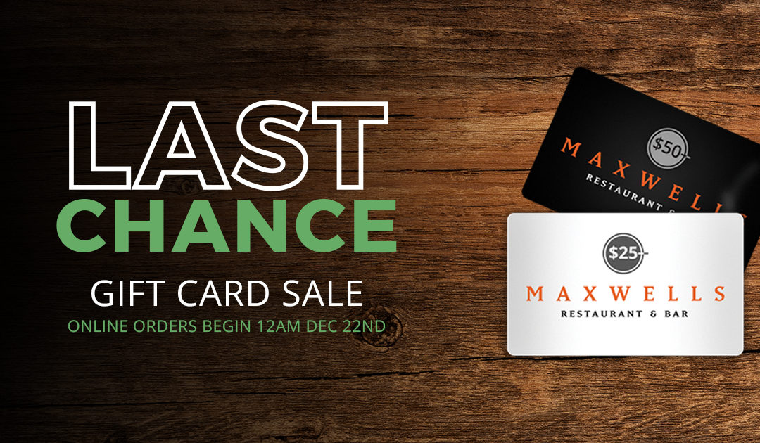 Last Chance Gift Card Sale